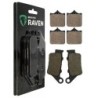 2 Kit plaquettes frein Husqvarna STR 650  Avant et Arrière 023-177 - EBC FA702 et FA701 - Raven 103-059