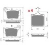 2 Kit plaquettes frein Husqvarna SM 530  Avant et Arrière 191-177 - EBC FA702 et FA701 - Raven 103-060