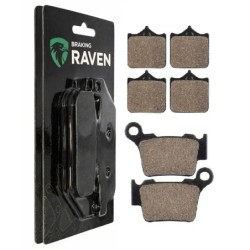 2 Kit plaquettes frein Husqvarna SM 530 RR Avant et Arrière 177-191 - EBC FA322/4HH et FA368 - Raven 103-060