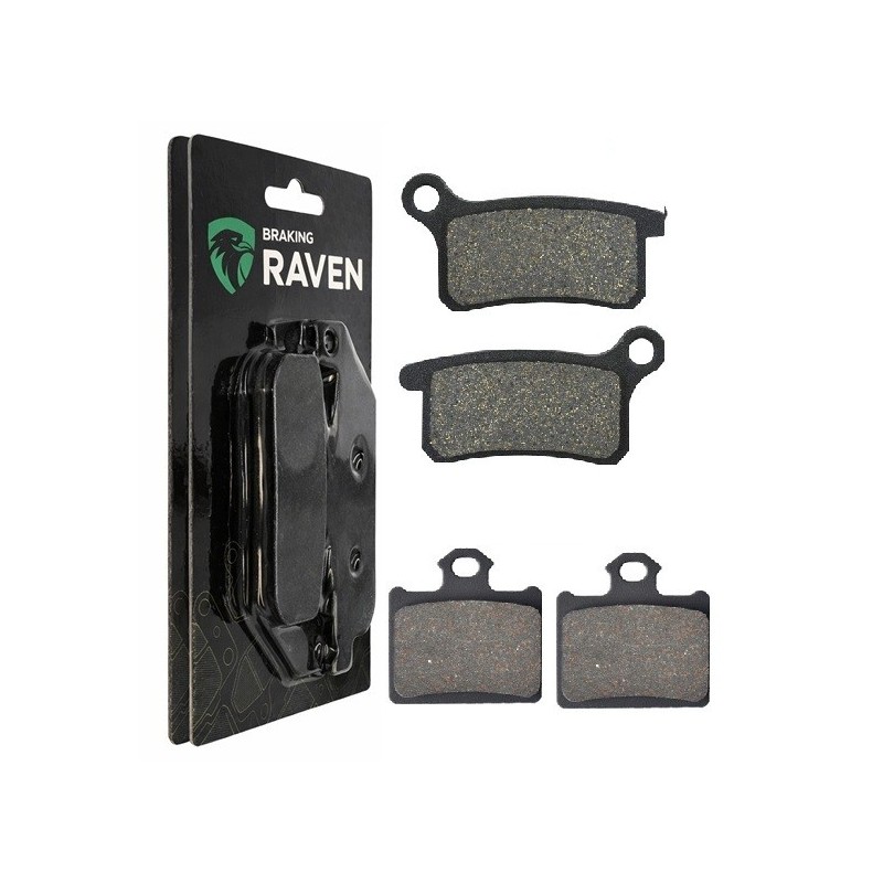 2 Kit plaquettes frein Husqvarna CR 65  Avant et Arrière 297-185 - EBC FA702 et FA701 - Raven 103-061