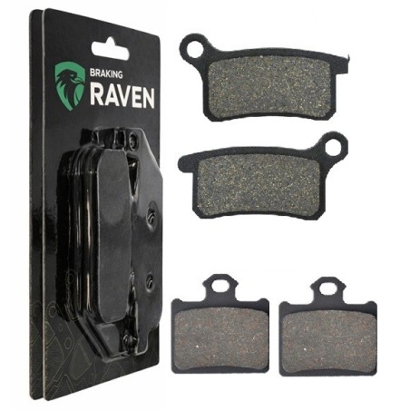 2 Kit plaquettes frein Husqvarna CR 65  Avant et Arrière 297-185 - EBC FA702 et FA701 - Raven 103-061