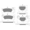 2 Kit plaquettes frein Ktm EGS 620  Avant et Arrière 031-005 - EBC FA702 et FA701 - Raven 103-063