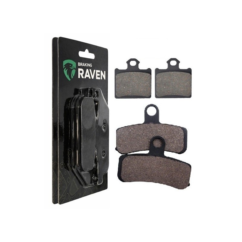 2 Kit plaquettes frein Ktm Freeride 350 F Avant et Arrière 307-297 - EBC FA702 et FA701 - Raven 103-065