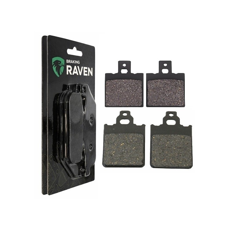 2 Kit plaquettes frein Cagiva Cocis 80  Avant et Arrière 038-096 - EBC FA702 et FA701 - Raven 103-069