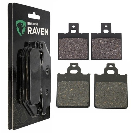 2 Kit plaquettes frein Cagiva Cocis 80  Avant et Arrière 038-096 - EBC FA702 et FA701 - Raven 103-069