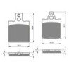 2 Kit plaquettes frein Cagiva Cocis 80  Avant et Arrière 038-096 - EBC FA702 et FA701 - Raven 103-069