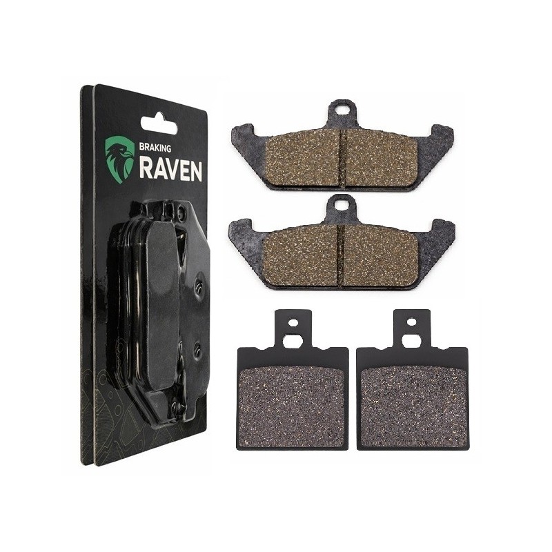 2 Kit plaquettes frein Cagiva Cruiser 125  Avant et Arrière 038-101 - EBC FA702 et FA701 - Raven 103-070