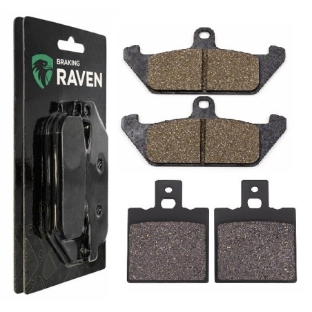 2 Kit plaquettes frein Cagiva Elefant 650  Avant et Arrière 038-101 - EBC FA702 et FA701 - Raven 103-070