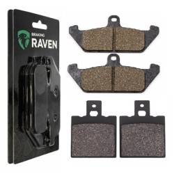 2 Kit plaquettes frein Cagiva Lucky 750 Explorer Avant et Arrière 038-101 - EBC FA702 et FA701 - Raven 103-070