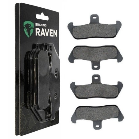 2 Kit plaquettes frein Cagiva Elefant 750  Avant et Arrière 006-089 - EBC FA702 et FA701 - Raven 103-071