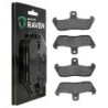2 Kit plaquettes frein Cagiva Elefant 750  Avant et Arrière 006-089 - EBC FA702 et FA701 - Raven 103-071