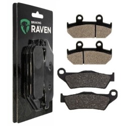 2 Kit plaquettes frein Cagiva Elefant 750 E Avant et Arrière 024-031 - EBC FA702 et FA701 - Raven 103-072