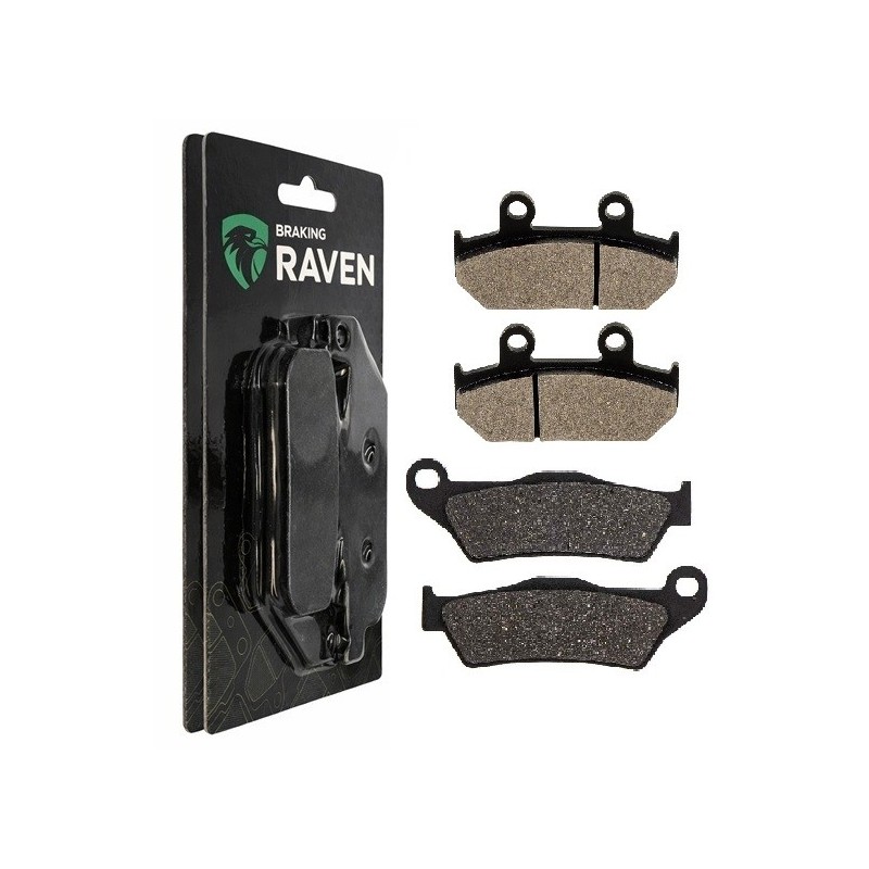 2 Kit plaquettes frein Cagiva Elefant 750 E Avant et Arrière 024-031 - EBC FA702 et FA701 - Raven 103-072