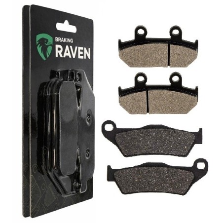 2 Kit plaquettes frein Cagiva Elefant 750 E Avant et Arrière 024-031 - EBC FA702 et FA701 - Raven 103-072