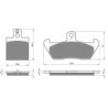 2 Kit plaquettes frein Cagiva Mito 125  Avant et Arrière 038-089 - EBC FA702 et FA701 - Raven 103-074