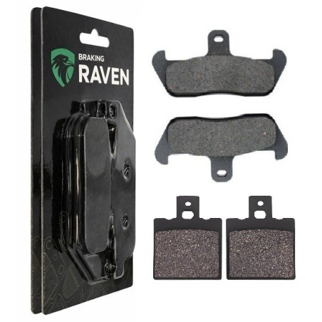 2 Kit plaquettes frein Cagiva W12 350  Avant et Arrière 038-089 - EBC FA702 et FA701 - Raven 103-074