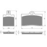 2 Kit plaquettes frein Gilera Saturno 350 Bialbero Avant et Arrière 064-038 - EBC FA95 et FA47 - Raven 103-075