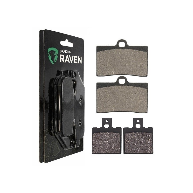 2 Kit plaquettes frein Yamaha TZR 125  Avant et Arrière 064-038 - EBC FA95 et FA47 - Raven 103-075