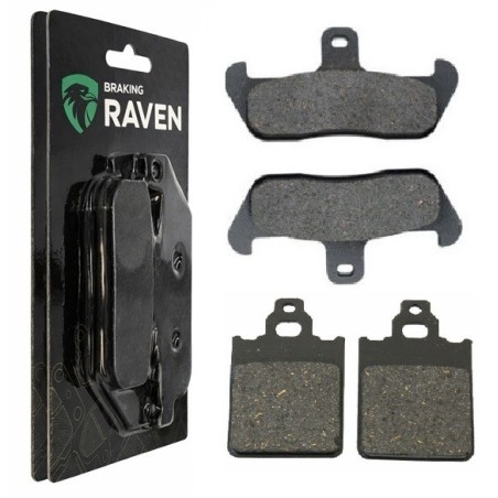 2 Kit plaquettes frein Cagiva N90 125  Avant et Arrière 089-096 - EBC FA702 et FA701 - Raven 103-077
