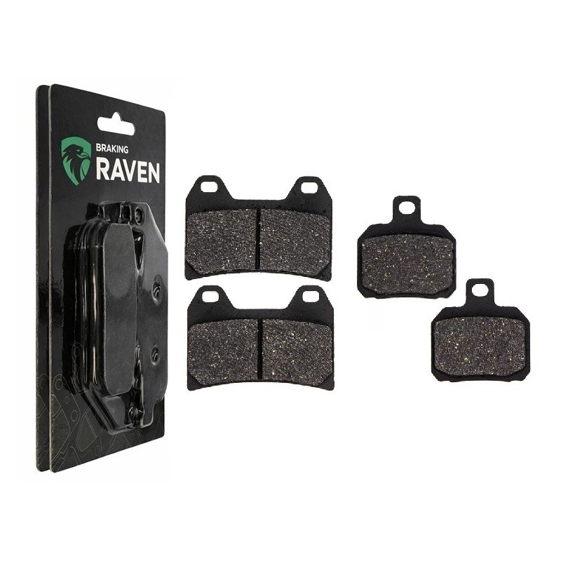 2 Kit plaquettes frein Cagiva Raptor 1000  Avant et Arrière 141-152 - EBC FA702 et FA701 - Raven 103-078