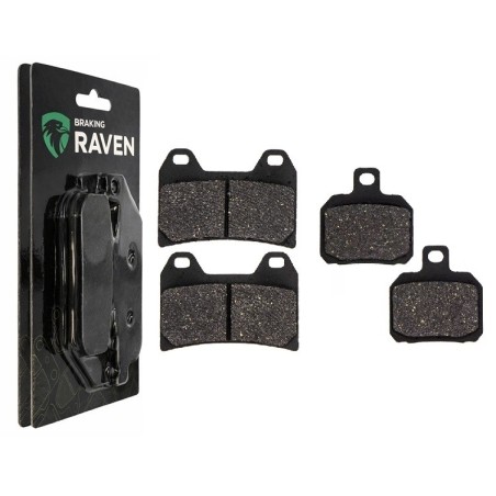 2 Kit plaquettes frein Cagiva V-Raptor 1000  Avant et Arrière 141-152 - EBC FA702 et FA701 - Raven 103-078