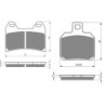 2 Kit plaquettes frein Cagiva V-Raptor 650  Avant et Arrière 141-152 - EBC FA702 et FA701 - Raven 103-078