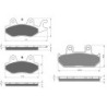 2 Kit plaquettes frein Cagiva Canyon 600 E Avant et Arrière 024-088 - EBC FA702 et FA701 - Raven 103-080
