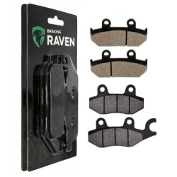 2 Kit plaquettes frein Cagiva Lucky Explorer 900 E ie Avant et Arrière 024-088 - EBC FA702 et FA701 - Raven 103-080