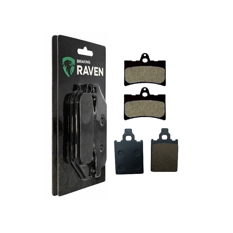 2 Kit plaquettes frein Cagiva City 80  Avant et Arrière 066-118 - EBC FA702 et FA701 - Raven 103-081