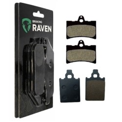 2 Kit plaquettes frein Cagiva SuperCity 80  Avant et Arrière 066-118 - EBC FA702 et FA701 - Raven 103-081