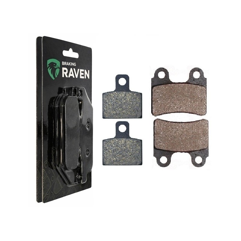 2 Kit plaquettes frein Gas-Gas EC 50 Boy LC Avant et Arrière 168-173 - EBC FA702 et FA701 - Raven 103-082