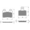 2 Kit plaquettes frein Sherco 2.5 250  Avant et Arrière 168-173 - EBC FA303 et FA351 - Raven 103-082