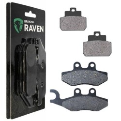 2 Kit plaquettes frein Piaggio X8 250 ie Avant et Arrière 293-263 - EBC FA702 et FA701 - Raven 103-083