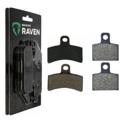 2 Kit plaquettes frein Gas-Gas MC 50 Cross Avant et Arrière 143-173 - EBC FA702 et FA701 - Raven 103-084