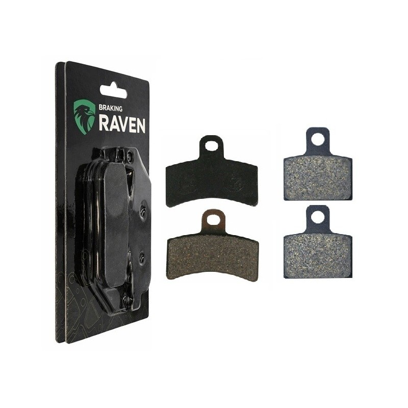 2 Kit plaquettes frein Gas-Gas MC 50 Cross Avant et Arrière 143-173 - EBC FA702 et FA701 - Raven 103-084