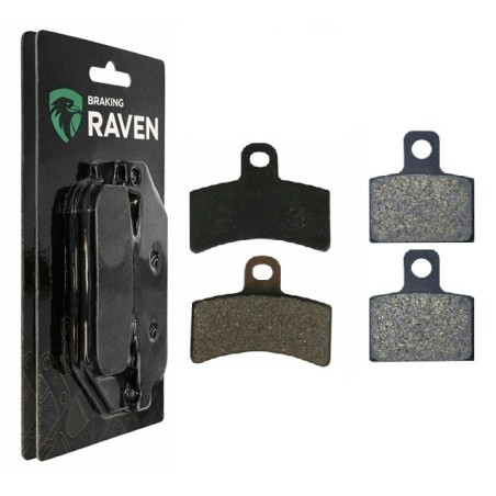 2 Kit plaquettes frein Gas-Gas MC 50 Cross Avant et Arrière 143-173 - EBC FA702 et FA701 - Raven 103-084