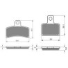 2 Kit plaquettes frein Gas-Gas MC 50 Cross Avant et Arrière 143-173 - EBC FA702 et FA701 - Raven 103-084