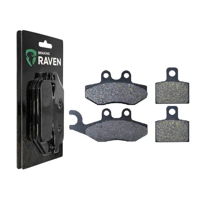 2 Kit plaquettes frein Gas-Gas Pampera 280  Avant et Arrière 122-143 - EBC FA702 et FA701 - Raven 103-086
