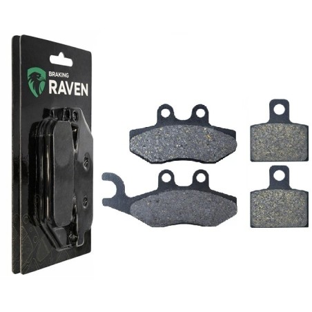 2 Kit plaquettes frein Gas-Gas Pampera 280  Avant et Arrière 122-143 - EBC FA702 et FA701 - Raven 103-086