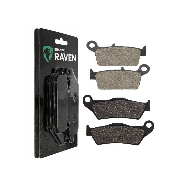 2 Kit plaquettes frein Gas-Gas Pampera 400  Avant et Arrière 003-031 - EBC FA702 et FA701 - Raven 103-087