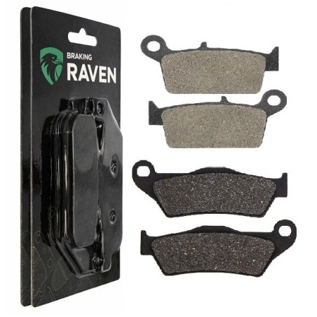 2 Kit plaquettes frein Gas-Gas Pampera 400  Avant et Arrière 003-031 - EBC FA702 et FA701 - Raven 103-087