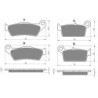 2 Kit plaquettes frein Gas-Gas Pampera 400  Avant et Arrière 003-031 - EBC FA702 et FA701 - Raven 103-087