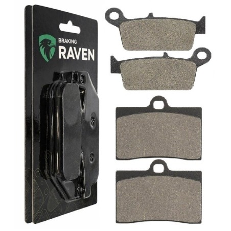 2 Kit plaquettes frein Gas-Gas SM 125  Avant et Arrière 003-064 - EBC FA702 et FA701 - Raven 103-088
