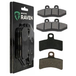 2 Kit plaquettes frein Gas-Gas SM 50  Avant et Arrière 095-143 - EBC FA702 et FA701 - Raven 103-089