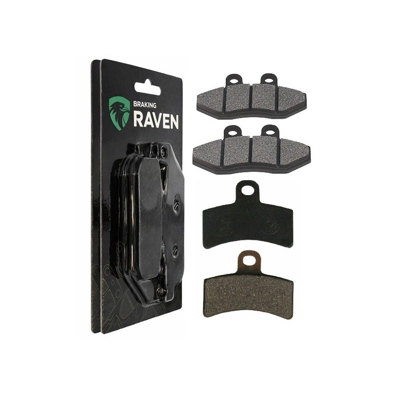 2 Kit plaquettes frein Gas-Gas SM 50  Avant et Arrière 095-143 - EBC FA702 et FA701 - Raven 103-089