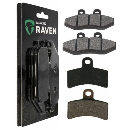 2 Kit plaquettes frein Gas-Gas SM 50  Avant et Arrière 095-143 - EBC FA702 et FA701 - Raven 103-089