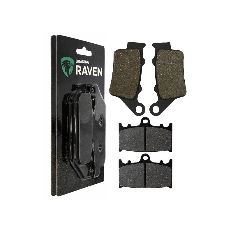 2 Kit plaquettes frein Husaberg FS 650  Avant et Arrière 023-032 - EBC FA702 et FA701 - Raven 103-091