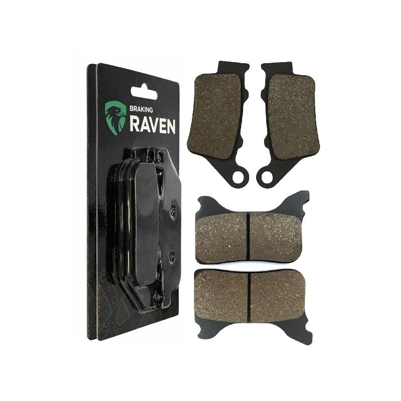 2 Kit plaquettes frein Husaberg FS 650 C E Avant et Arrière 023-231 - EBC FA702 et FA701 - Raven 103-092