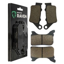 2 Kit plaquettes frein Husaberg GS 450 E Avant et Arrière 023-231 - EBC FA702 et FA701 - Raven 103-092