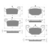 2 Kit plaquettes frein Kymco Super-9 125  Avant et Arrière 003-183 - EBC FA702 et FA701 - Raven 103-093